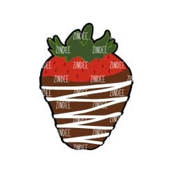 Chocolate Covered Strawberry Acrylic Blank- Sticker- UV DTF (1.5 inch)
