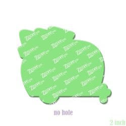 Alternative view of Christmas Camper – Acrylic Badge Reel Blank (2") No Hole | Optional Sticker or UV DTF