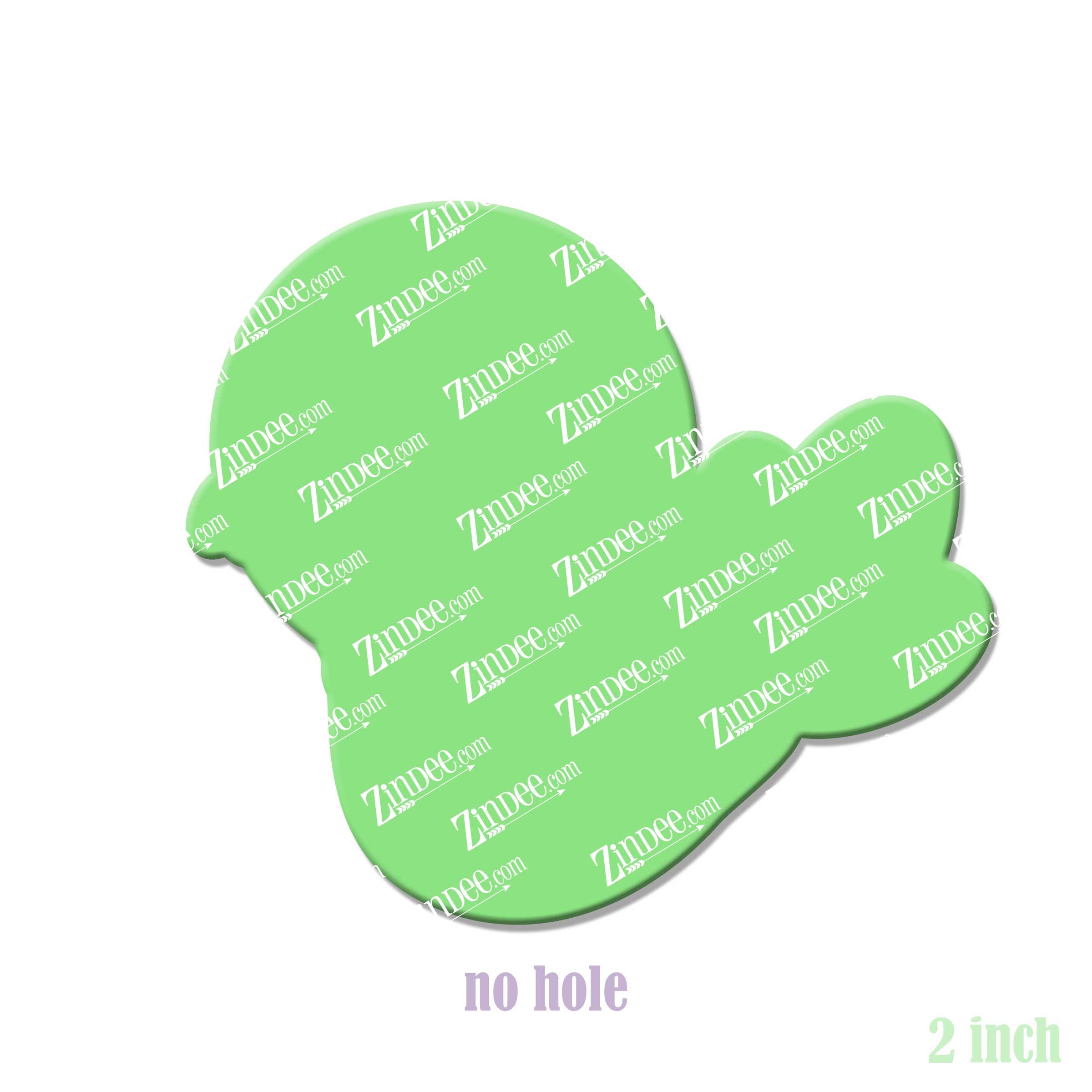 Alternative view of Christmas Cardinal Acrylic Blank- Sticker- UV DTF (2 inch) NO HOLE