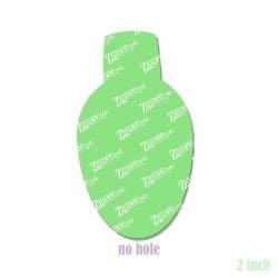 Alternative view of Christmas Light – Acrylic Badge Reel Blank (2") No Hole | Optional Sticker or UV DTF