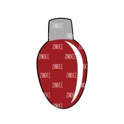 Christmas Light – Acrylic Keychain Blank (2.5") | Optional Sticker or UV DTF