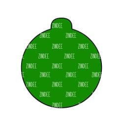 Alternative view of Christmas Ornament Circle Shape – Acrylic Keychain Blank (3") | Optional Sticker or UV DTF