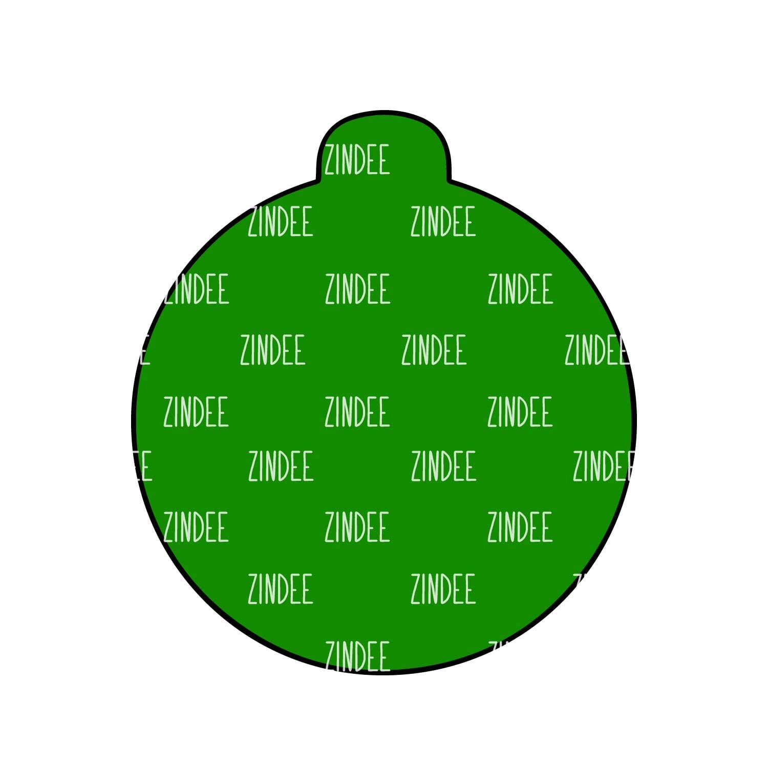 Christmas Ornament Circle Shape acrylic blank (5 inch) - Image 2