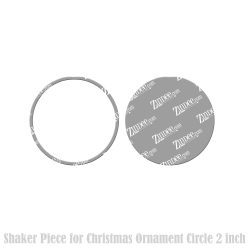 Christmas Ornament Circle Shape Shaker Pieces (2 inch)