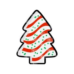 Christmas Tree Cake 5 inch (lightweight acrylic) - Image 2
