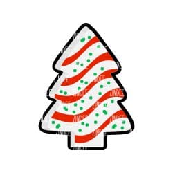 Alternative view of Christmas Tree Cake acrylic blank (5 inch)