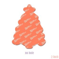 Christmas Tree Cookie 2 inch (lightweight acrylic) NO HOLE