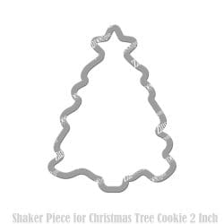 Christmas Tree Cookie Shaker Piece (2 inch)
