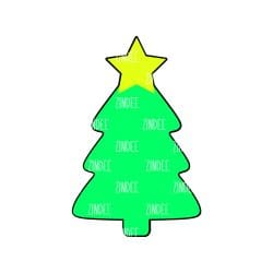 Alternative view of Christmas Tree acrylic blank (5 inch)