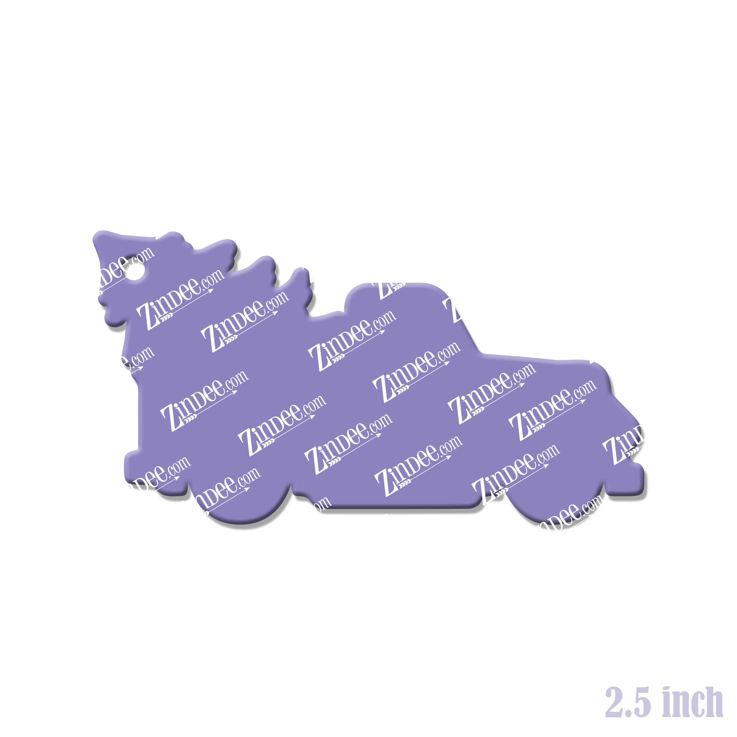 Christmas Truck Acrylic Blank- Sticker- UV DTF (2.5 inch) - Image 2