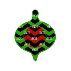 Christmas Ornament Shape – Acrylic Badge Reel Blank (2") No Hole | Optional Sticker or UV DTF