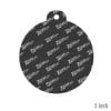 Christmas Ornament Circle Shape – Acrylic Keychain Blank (3") | Optional Sticker or UV DTF