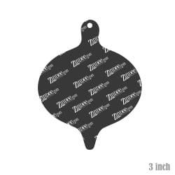 Christmas Ornament Shape – Acrylic Keychain Blank (3") | Optional Sticker or UV DTF
