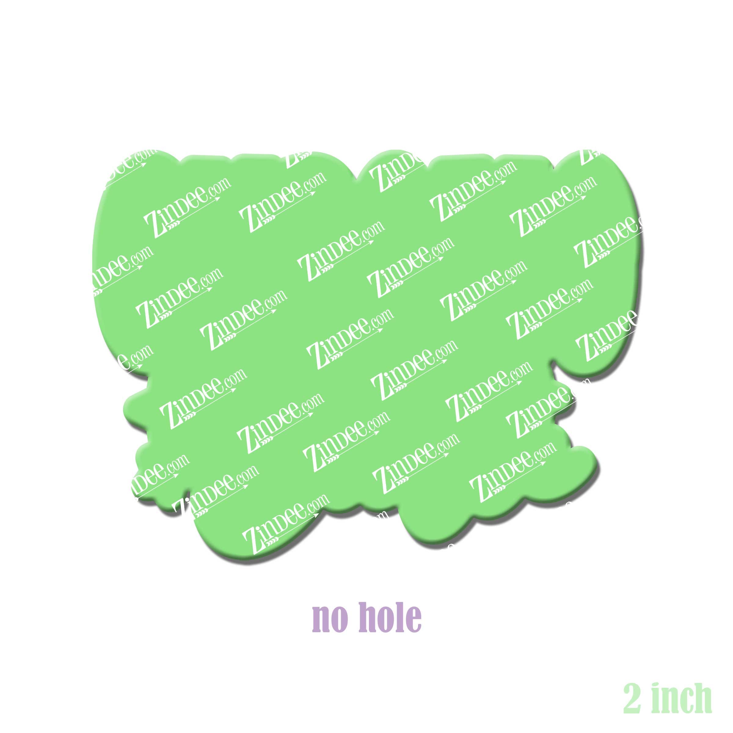 Chromo Cutie acrylic blank (2 inch) NO HOLE (5 piece minimum)