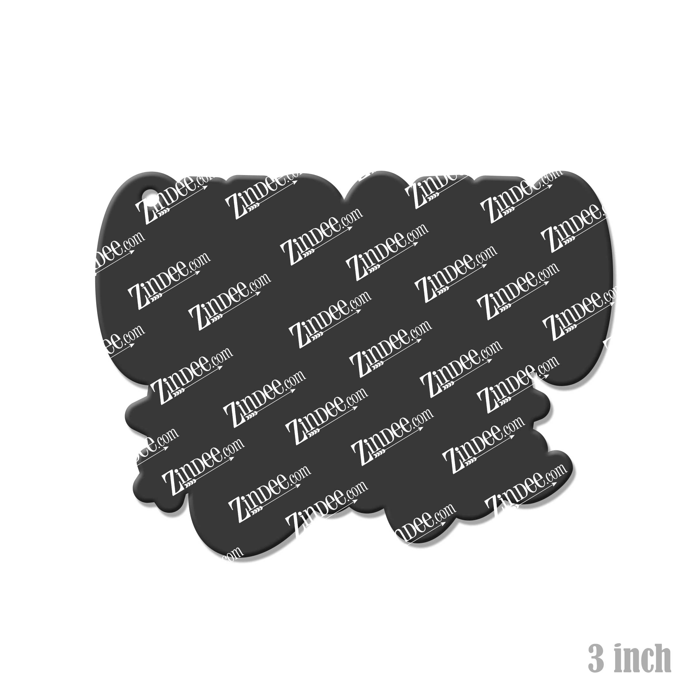 Chromo Cutie acrylic blank (3 inch) (5 piece minimum)