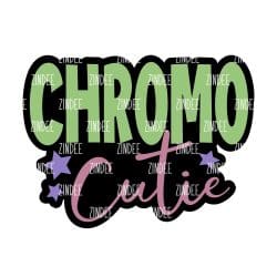 Alternative view of Chromo Cutie acrylic blank (3 inch) (5 piece minimum)
