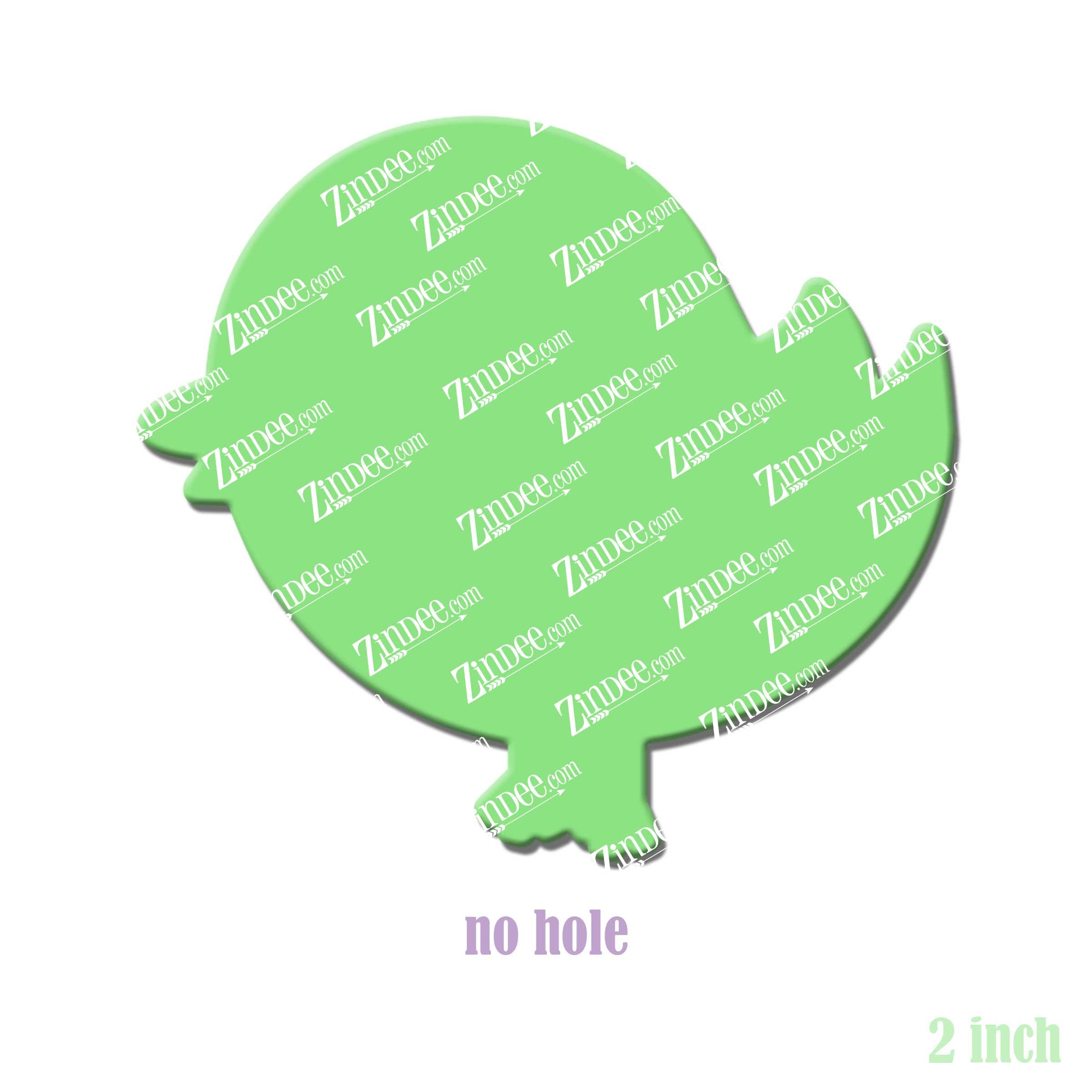 Alternative view of Chubby Bird Acrylic Blank- Sticker- UV DTF (2 inch) NO HOLE
