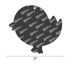 Alternative view of Chubby Bird – Acrylic Keychain Blank (3") | Optional Sticker or UV DTF