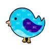 Chubby Bird – Acrylic Keychain Blank (3") | Optional Sticker or UV DTF