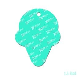 Alternative view of Chubby Ice Cream Cone Acrylic Blank- Sticker- UV DTF (1.5 inch)