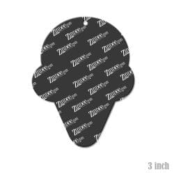 Alternative view of Chubby Ice Cream Cone Acrylic Blank- Sticker- UV DTF (3 inch)