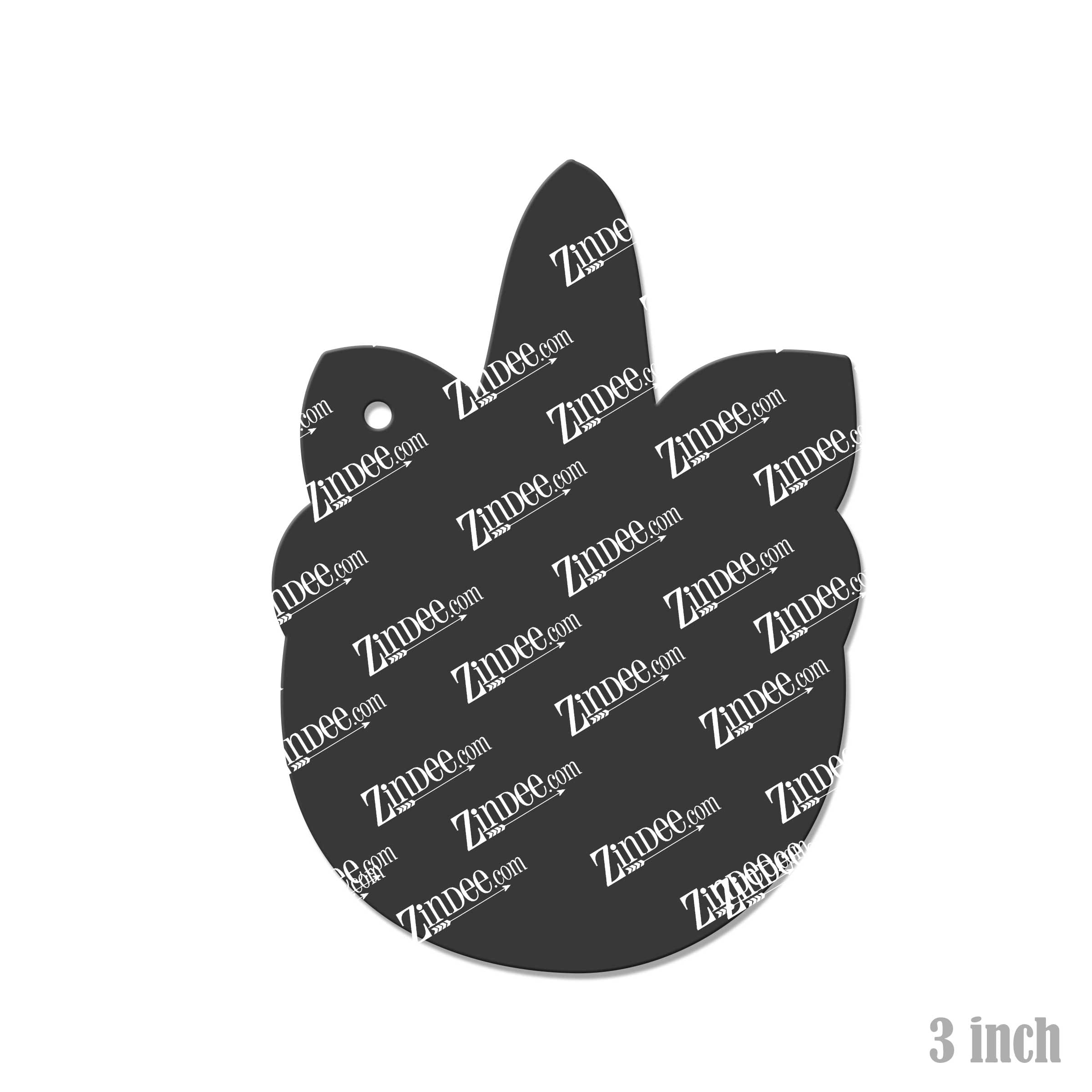 Alternative view of Chubby Unicorn Acrylic Blank- Sticker- UV DTF (3 inch)