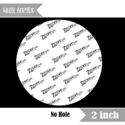 Circle – Acrylic Keychain Blank (2") | Optional Sticker or UV DTF WHITE NO HOLE