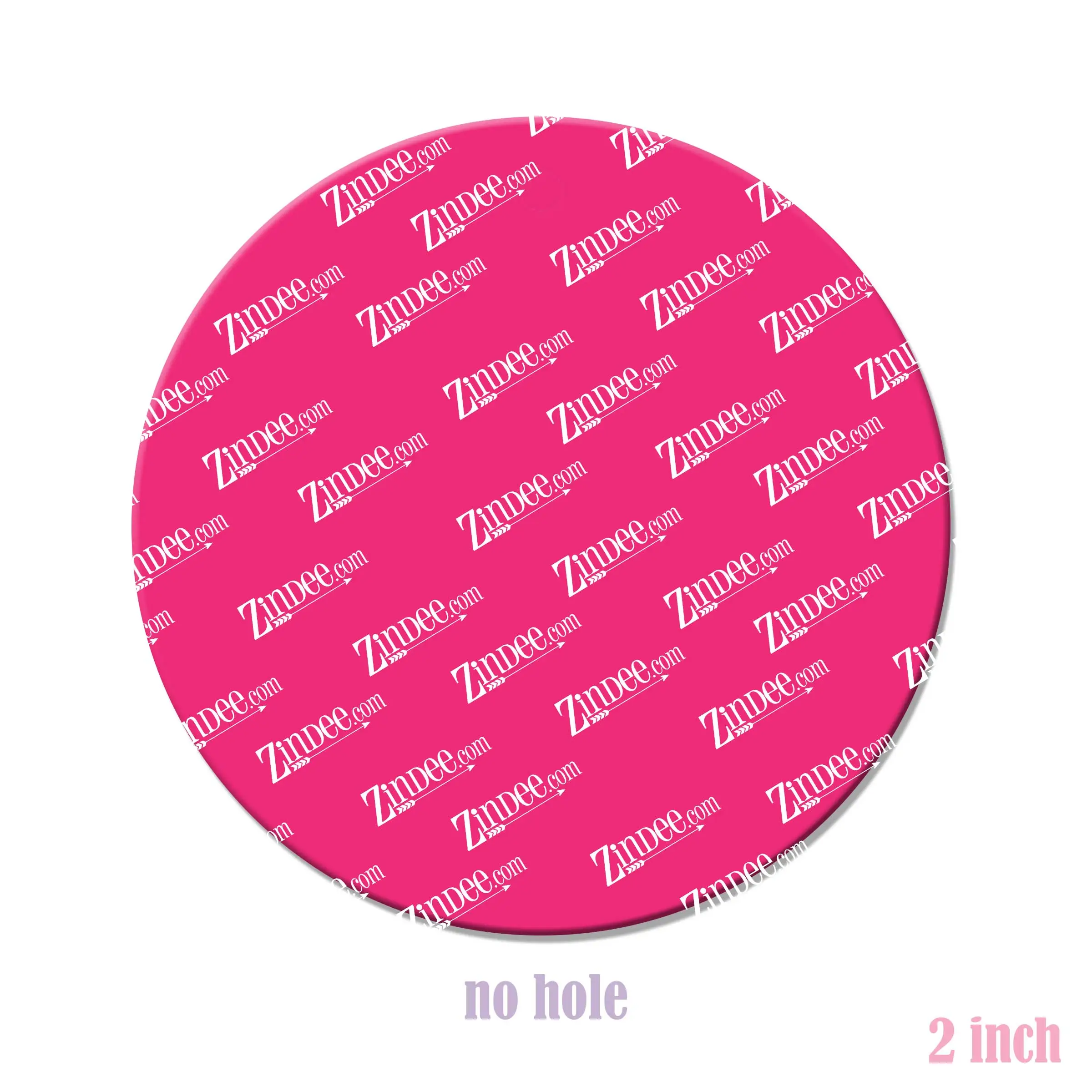 Circle acrylic blank (2 inch) engrave-able NO HOLE