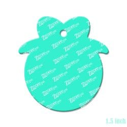 Alternative view of Circle with Bow Acrylic Blank- Sticker- UV DTF (1.5 inch)