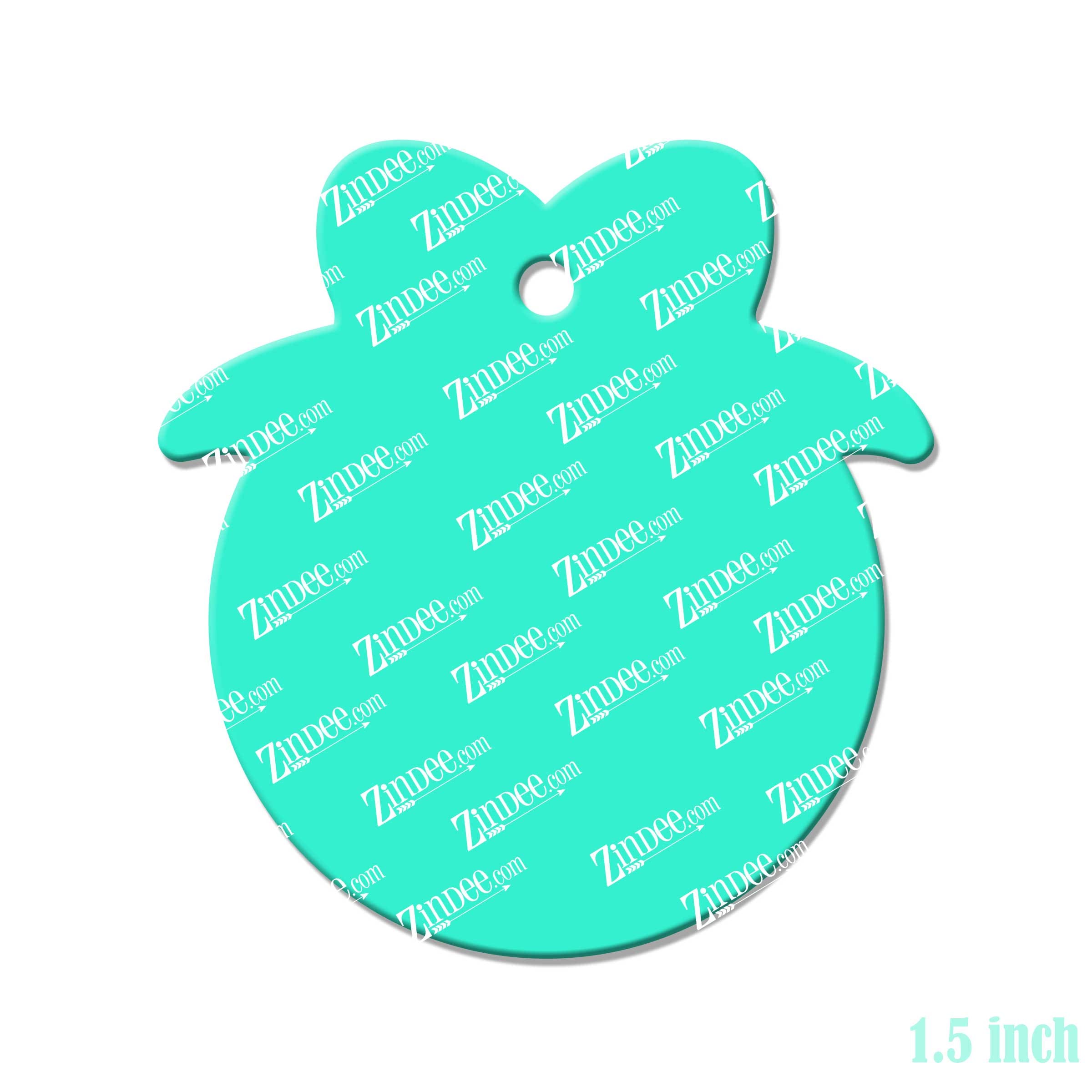 Circle with Bow Acrylic Blank- Sticker- UV DTF (1.5 inch) - Image 2