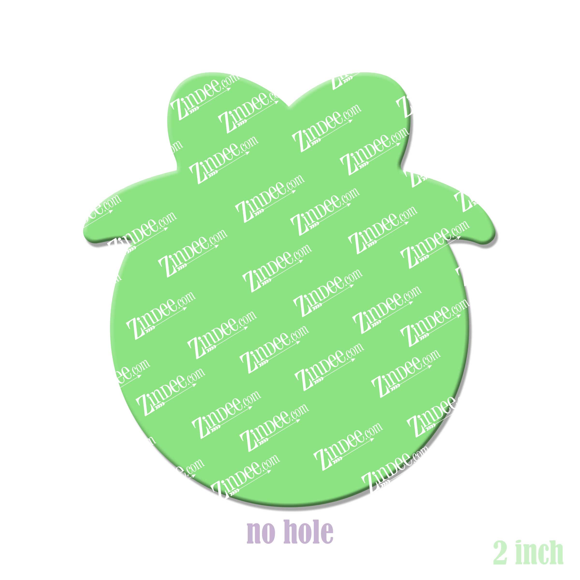 Alternative view of Circle with Bow Acrylic Blank- Sticker- UV DTF (2 inch) NO HOLE