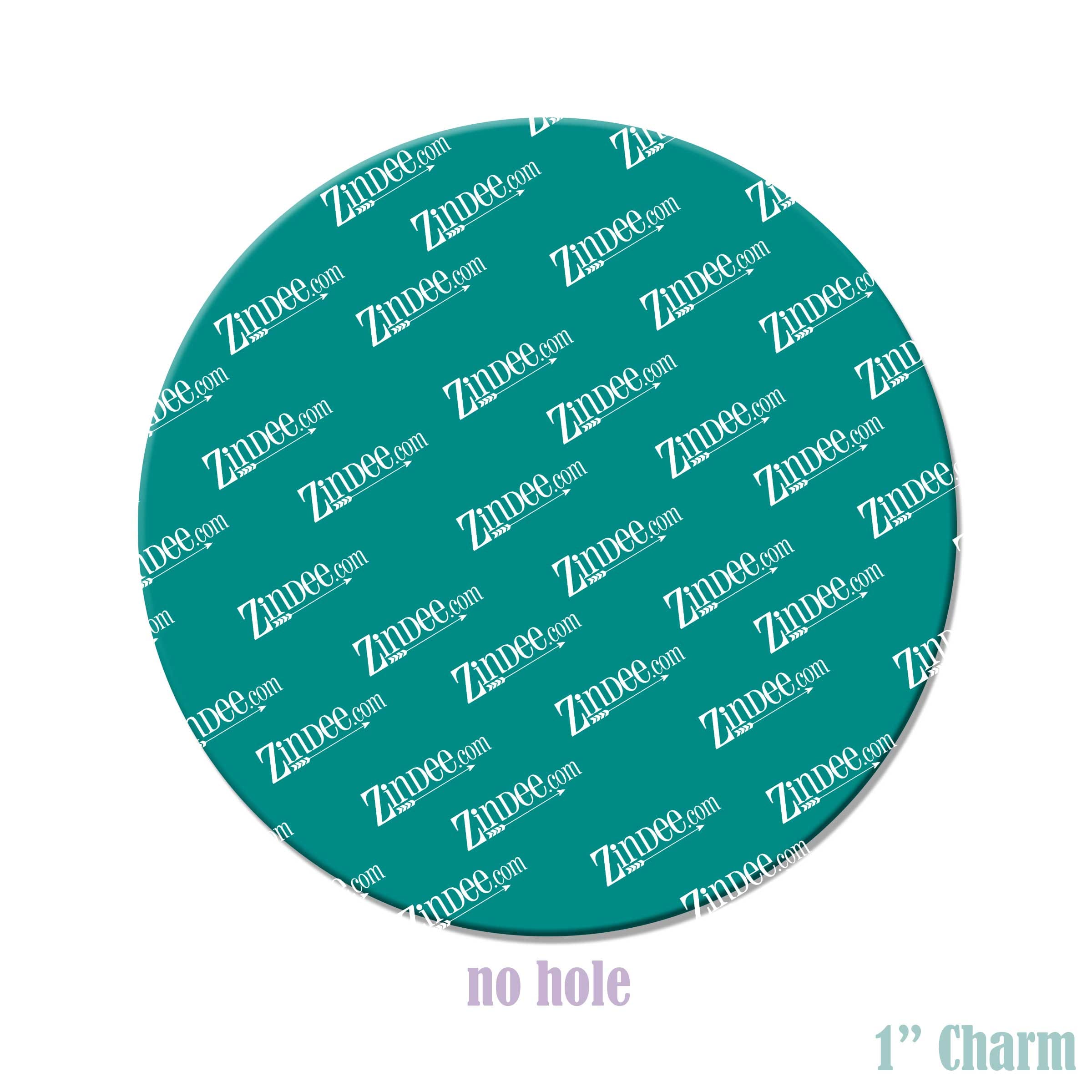 Circle acrylic blank (1 inch) NO HOLE 10 pack