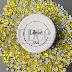 Citrine Hotfix Rhinestone ss10 (machine cut) 10 Gross
