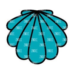 Clam – Acrylic Badge Reel Blank (2") No Hole | Optional Sticker or UV DTF