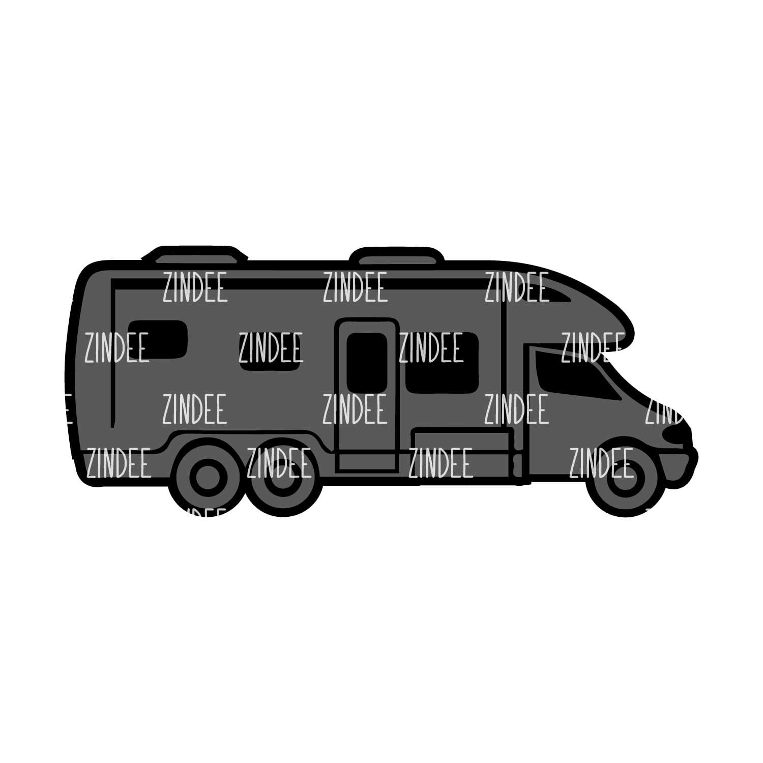 Alternative view of Class C Motorhome acrylic blank (3 inch)