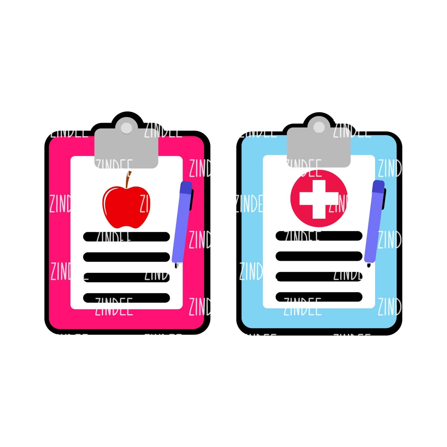 Clipboard Acrylic Blank- Sticker- UV DTF (3 inch)