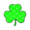 Clover 3 Leaf – Acrylic Keychain Blank (3") | Optional Sticker or UV DTF