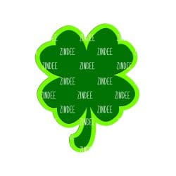 Clover 4 Leaf – Acrylic Keychain Blank (3") | Optional Sticker or UV DTF