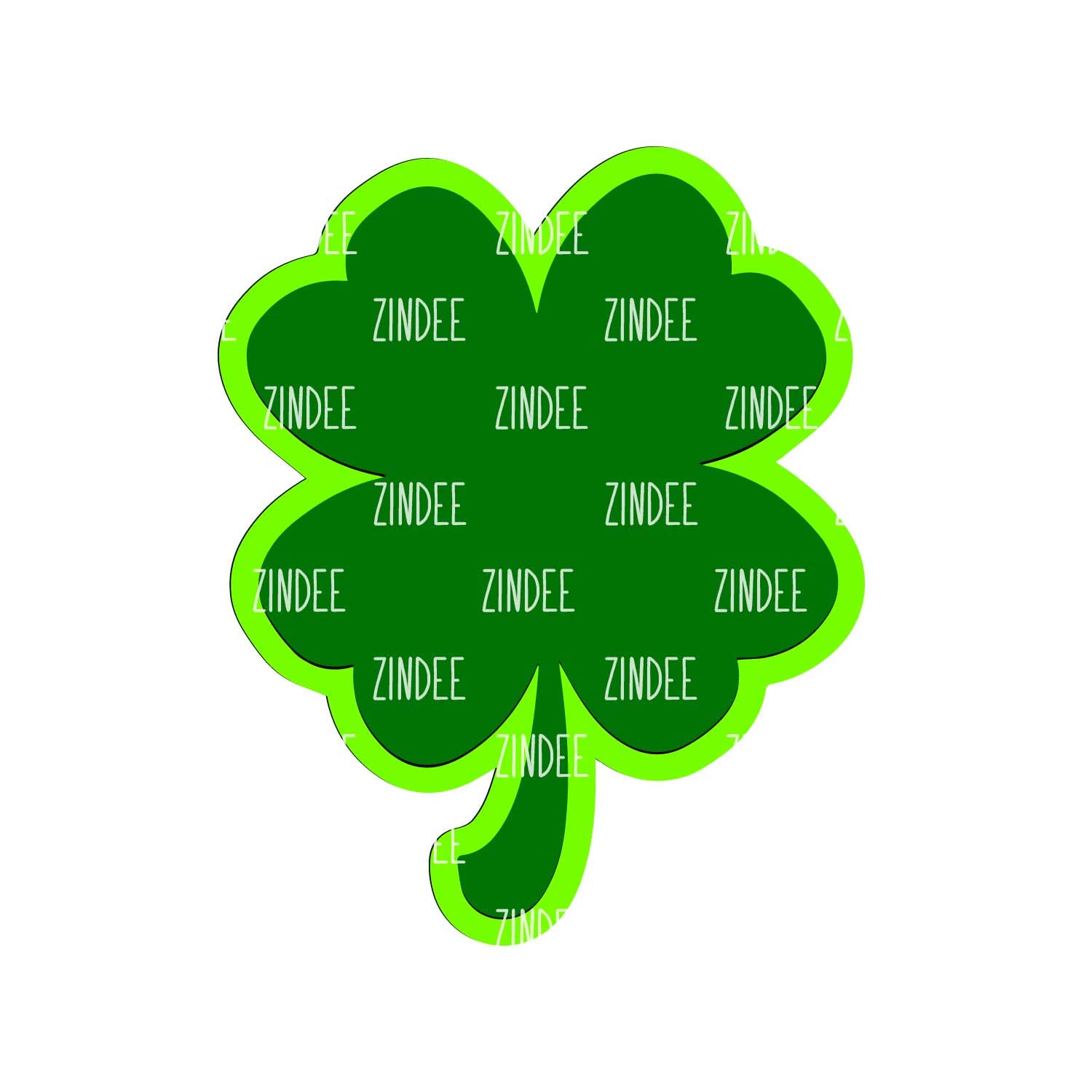 Clover 4 Leaf Acrylic Blank- Sticker- UV DTF (3 inch)