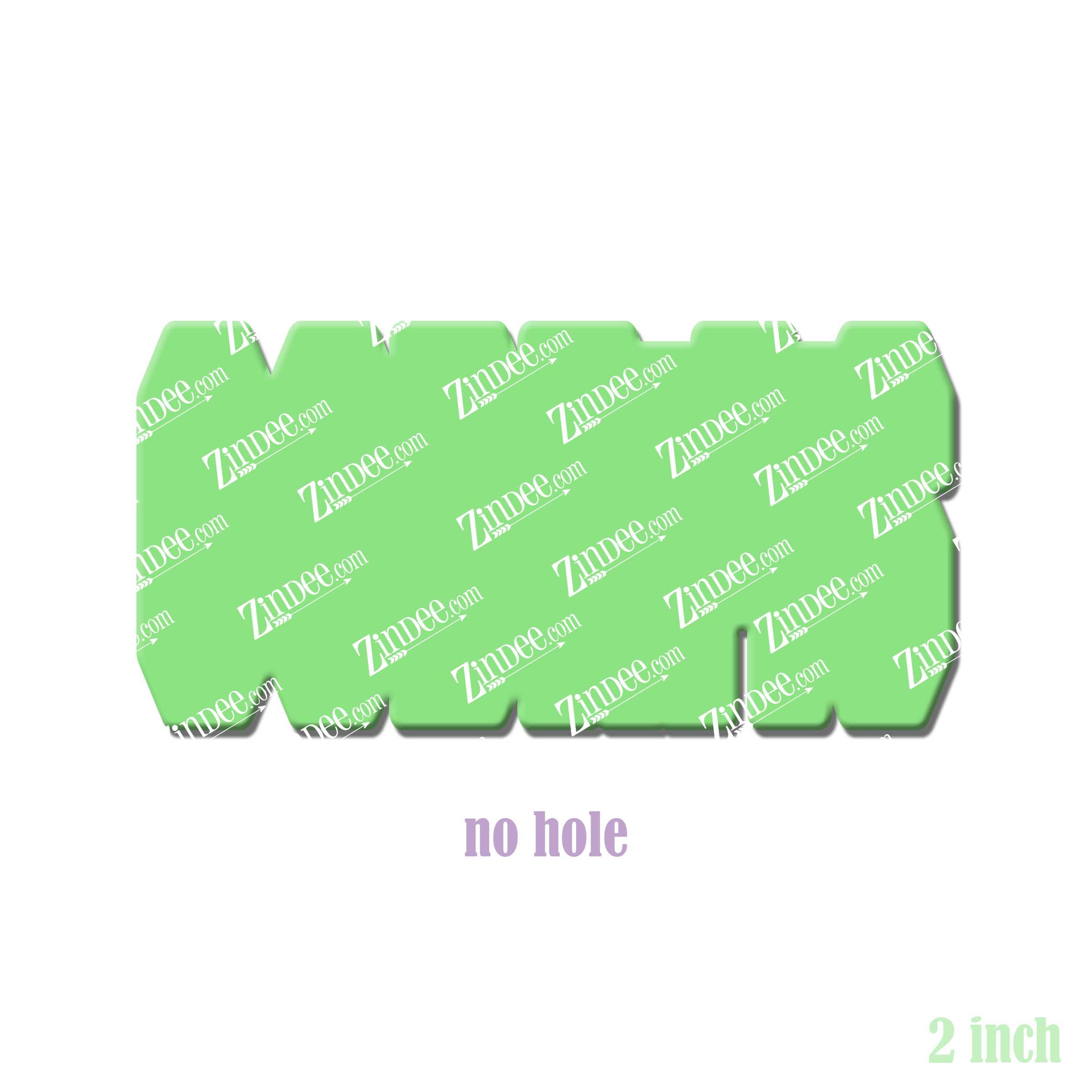 Cobras (word) acrylic blank (2 inch) NO HOLE (5 piece minimum)