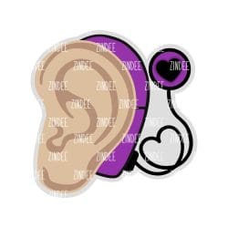Cochlear – Acrylic Badge Reel Blank (2") No Hole | Optional Sticker or UV DTF