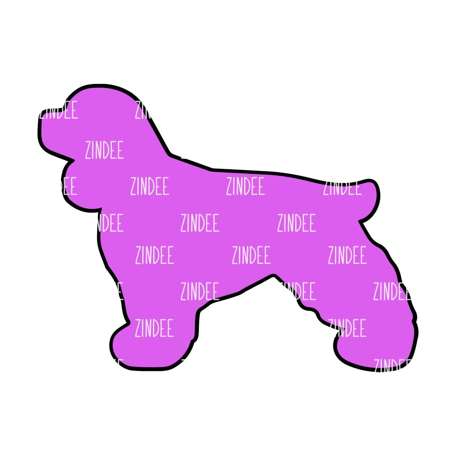 Alternative view of Cocker Spaniel acrylic blank (3 inch)