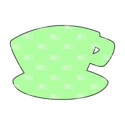 Coffee Cup Acrylic Blank- Sticker- UV DTF (2.5 inch)