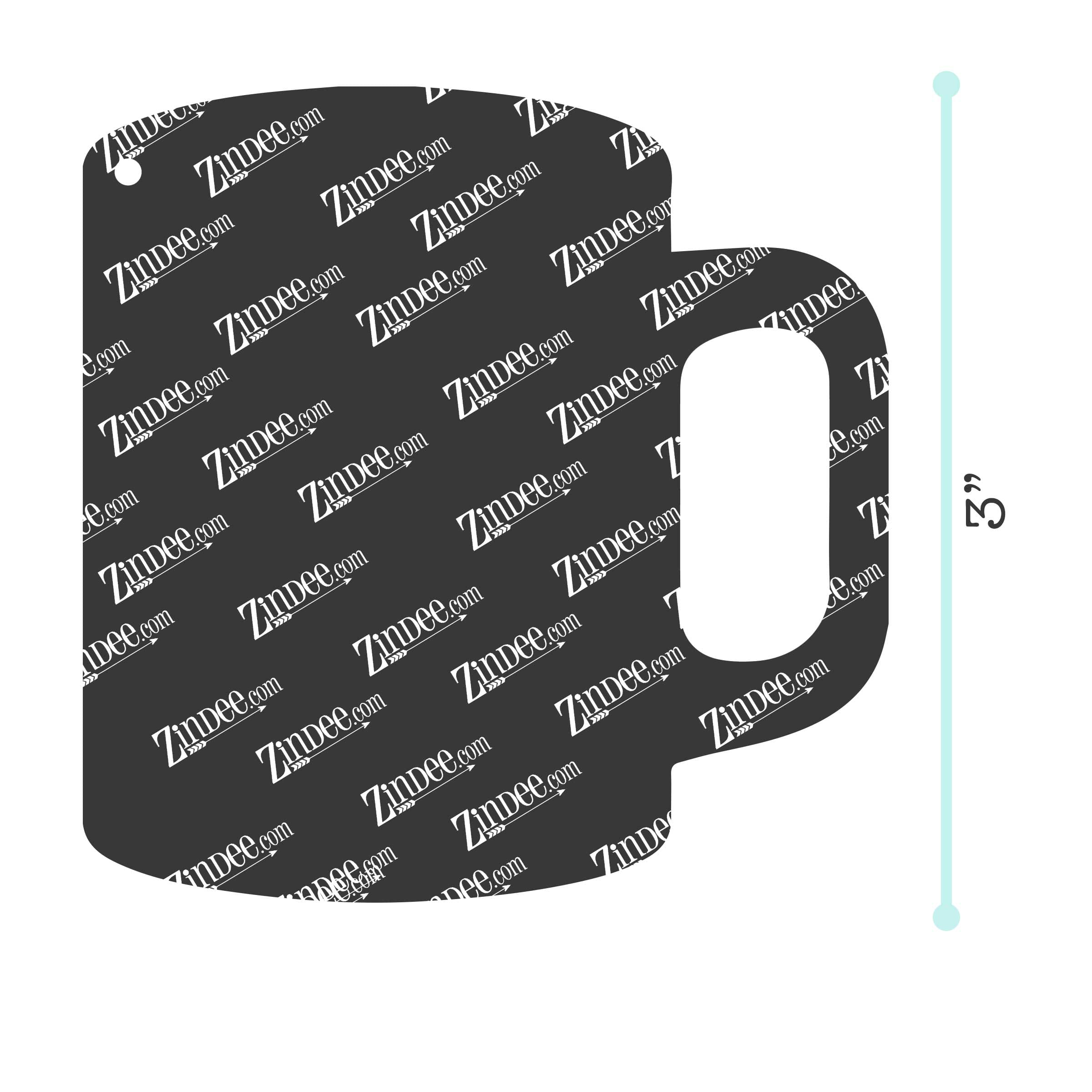 Alternative view of Coffee Mug Acrylic Blank- Sticker- UV DTF (3 inch)