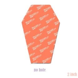 Coffin 2 inch (lightweight acrylic) NO HOLE