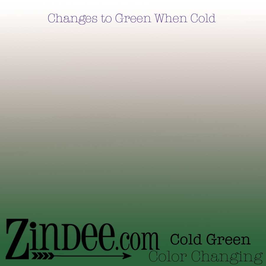 Clear Cold Green Color Changing Adhesive Vinyl