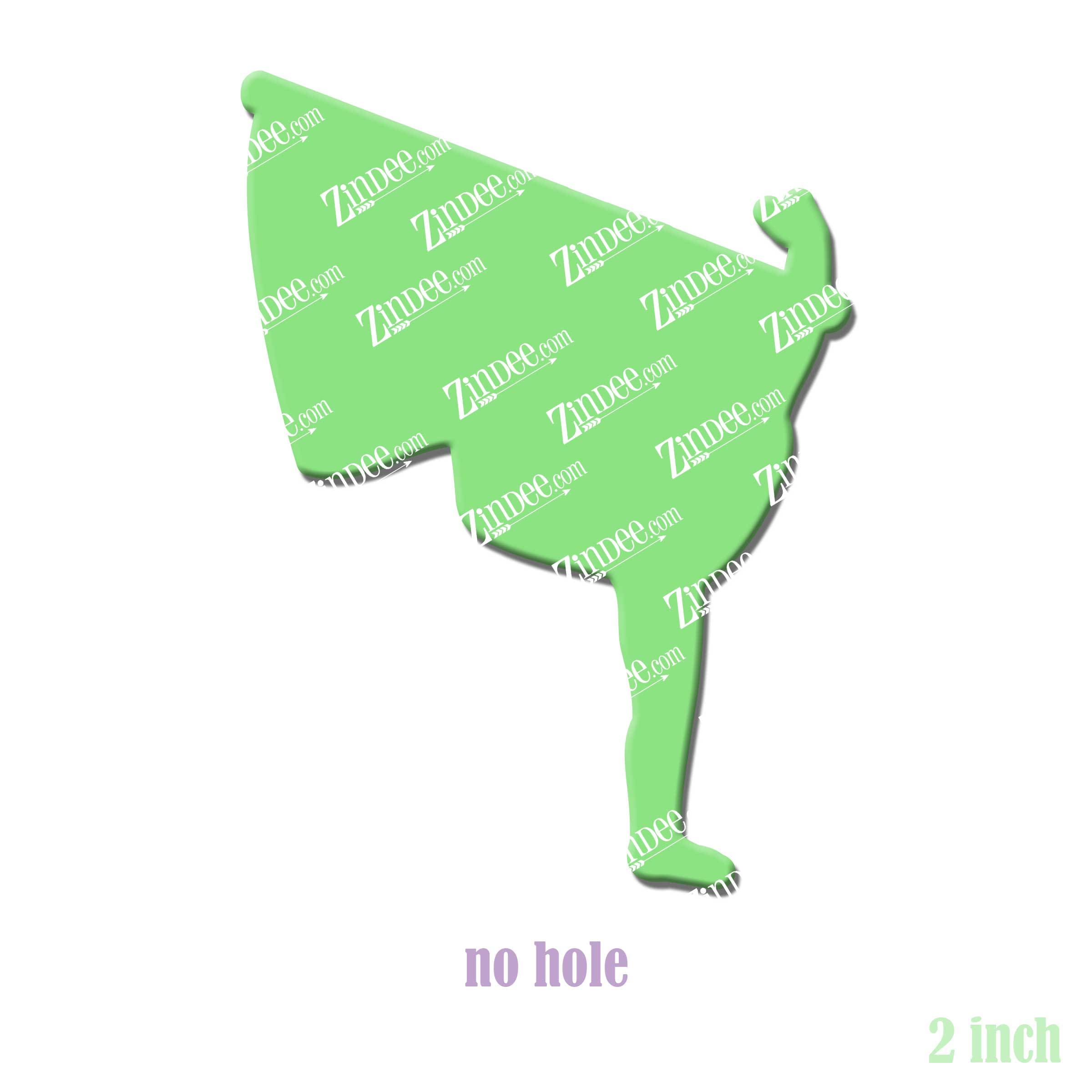 Color Guard Flag acrylic blank (2 inch) NO HOLE (5 piece minimum)