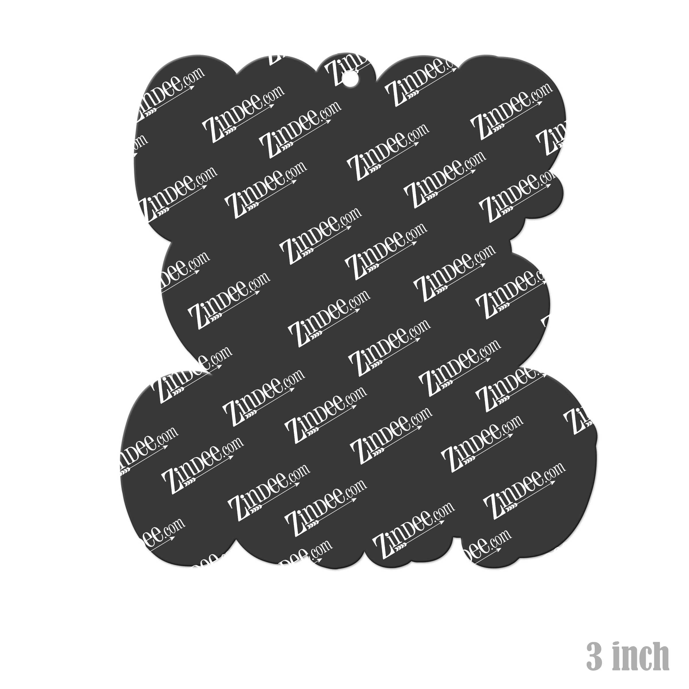 Color Guard Heart Acrylic Blank- Sticker- UV DTF (3 inch) - Image 2