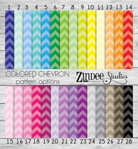 Colorful Chevron (vinyl)
