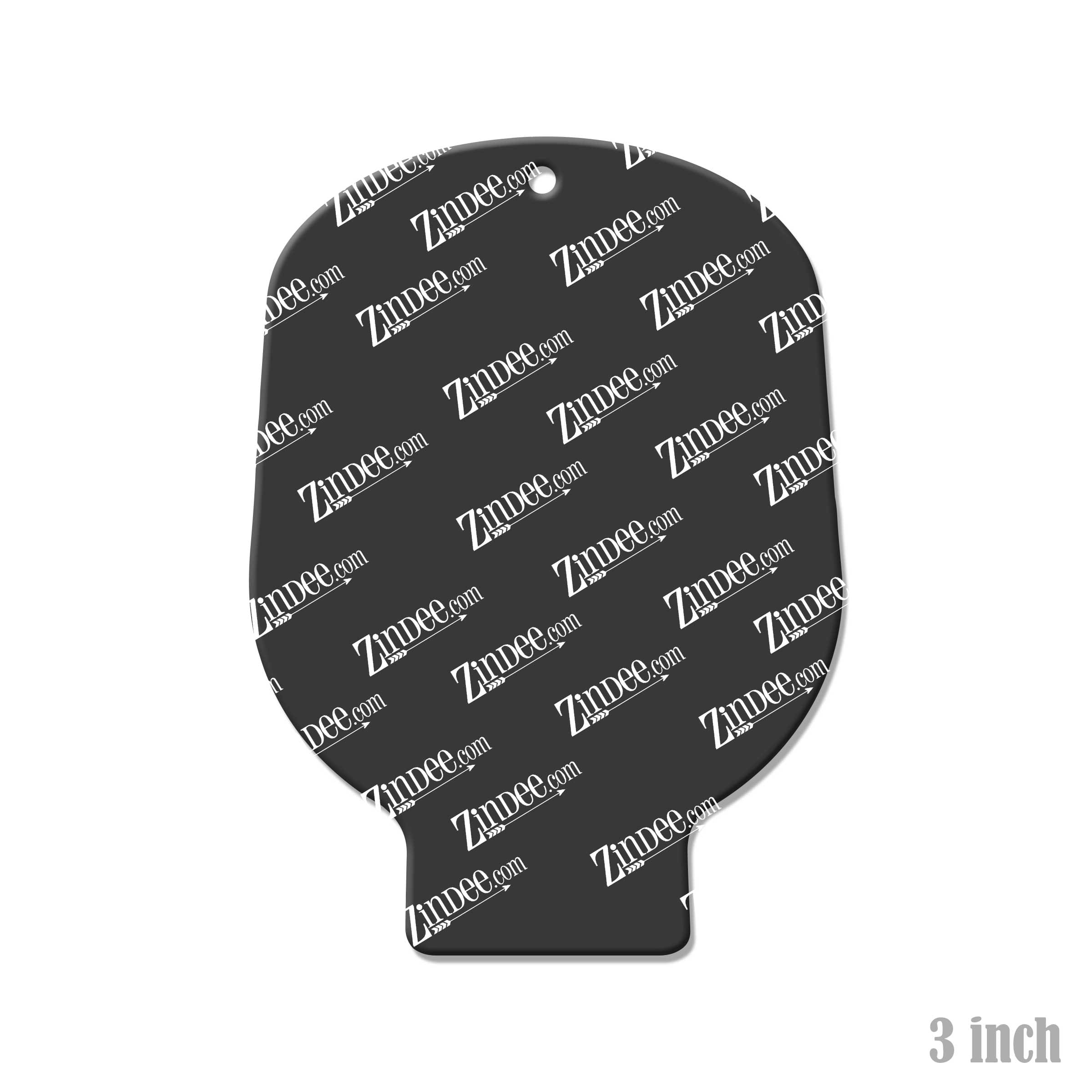 Colostomy Bag acrylic blank (3 inch) (5 piece minimum)